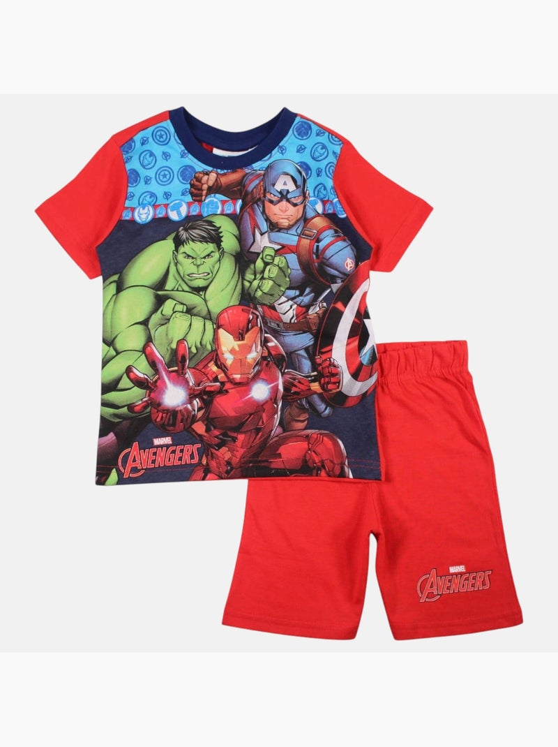 Marvel - T-shirt imprimé avec short assorti Rouge - Kiabi