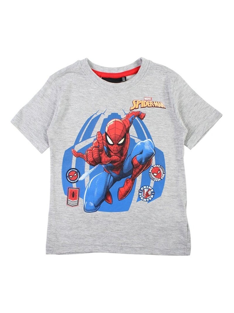 Marvel - T-shirt imprimé Spiderman en coton Gris - Kiabi