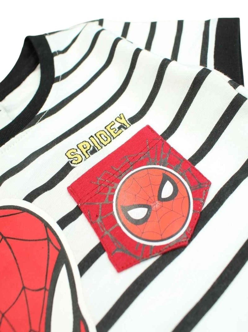 Marvel - T-shirt imprimé Spiderman en coton Noir - Kiabi