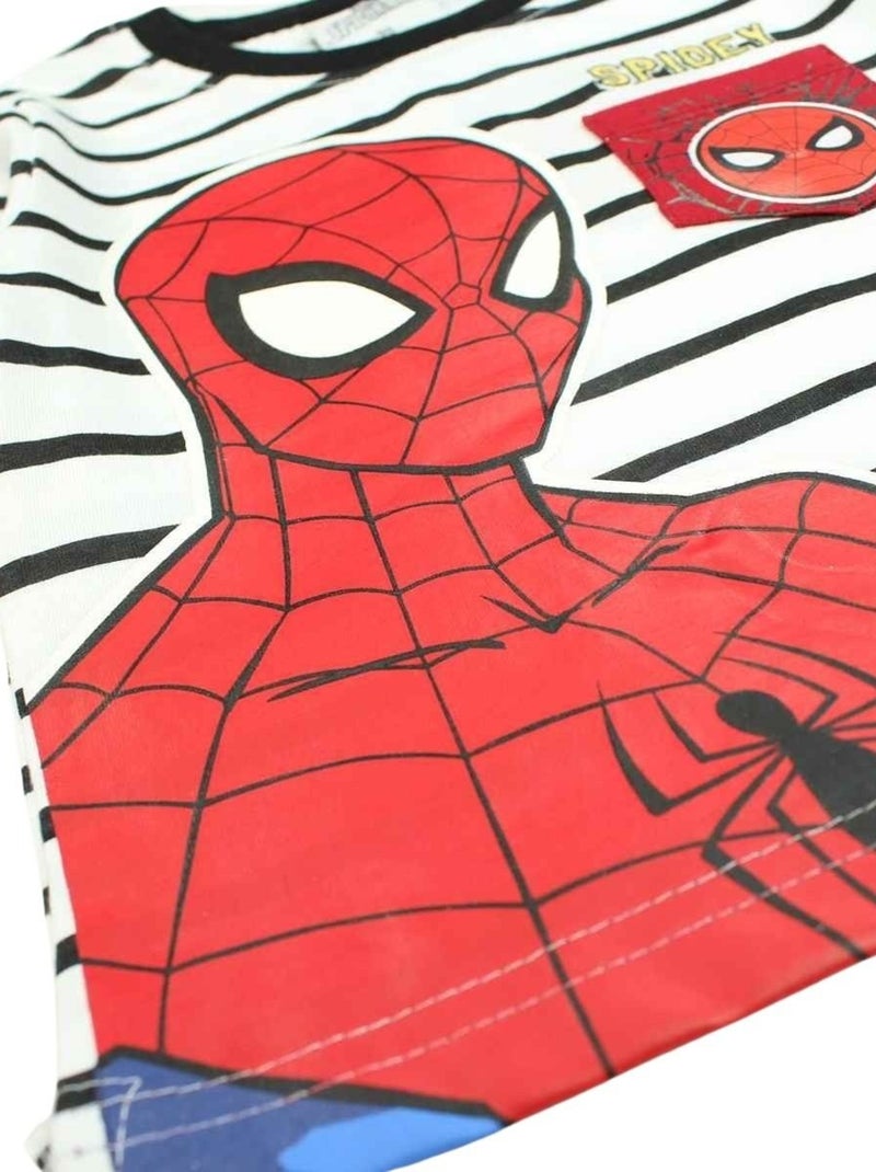 Marvel - T-shirt imprimé Spiderman en coton Noir - Kiabi