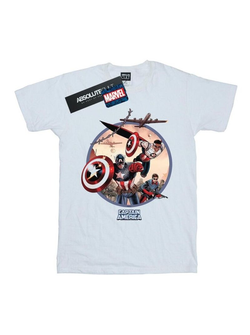 Marvel - T-shirt IN BATTLE Blanc - Kiabi