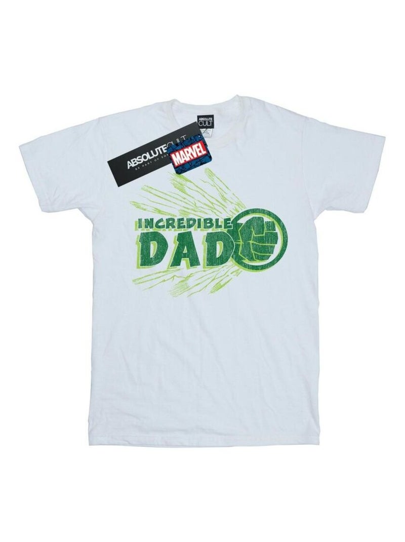 Marvel - T-shirt INCREDIBLE DAD Blanc - Kiabi