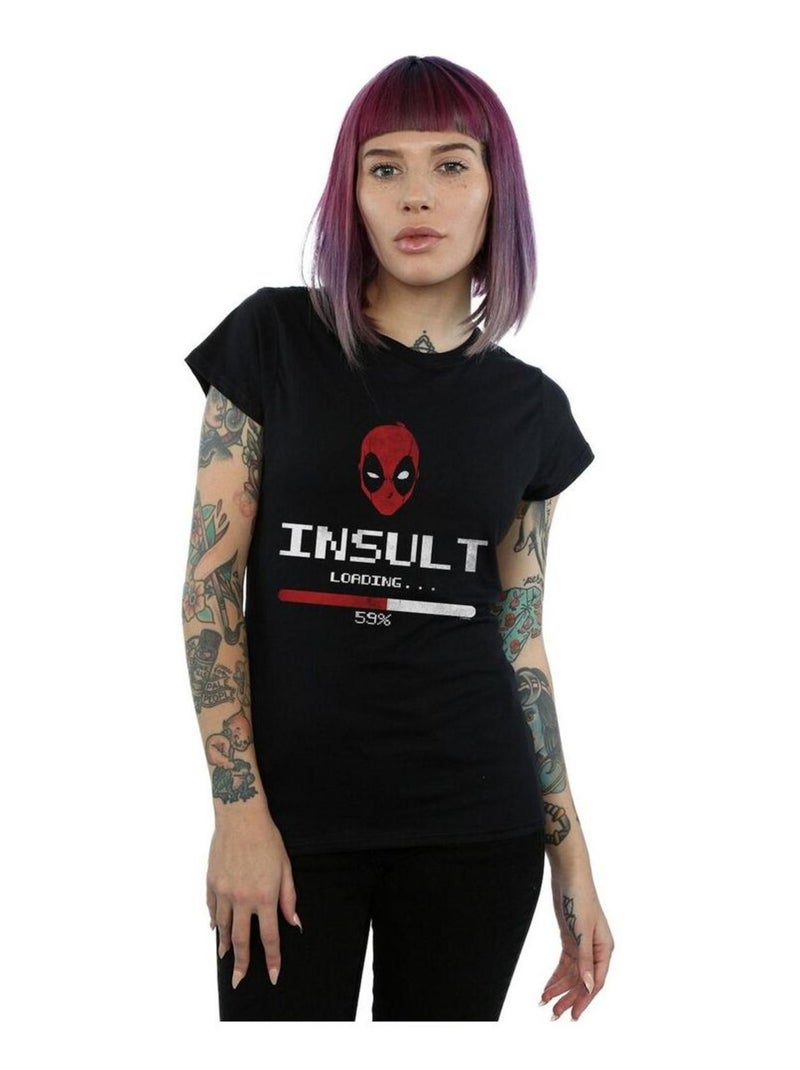 Marvel - T-shirt INSULT LOADING Noir - Kiabi