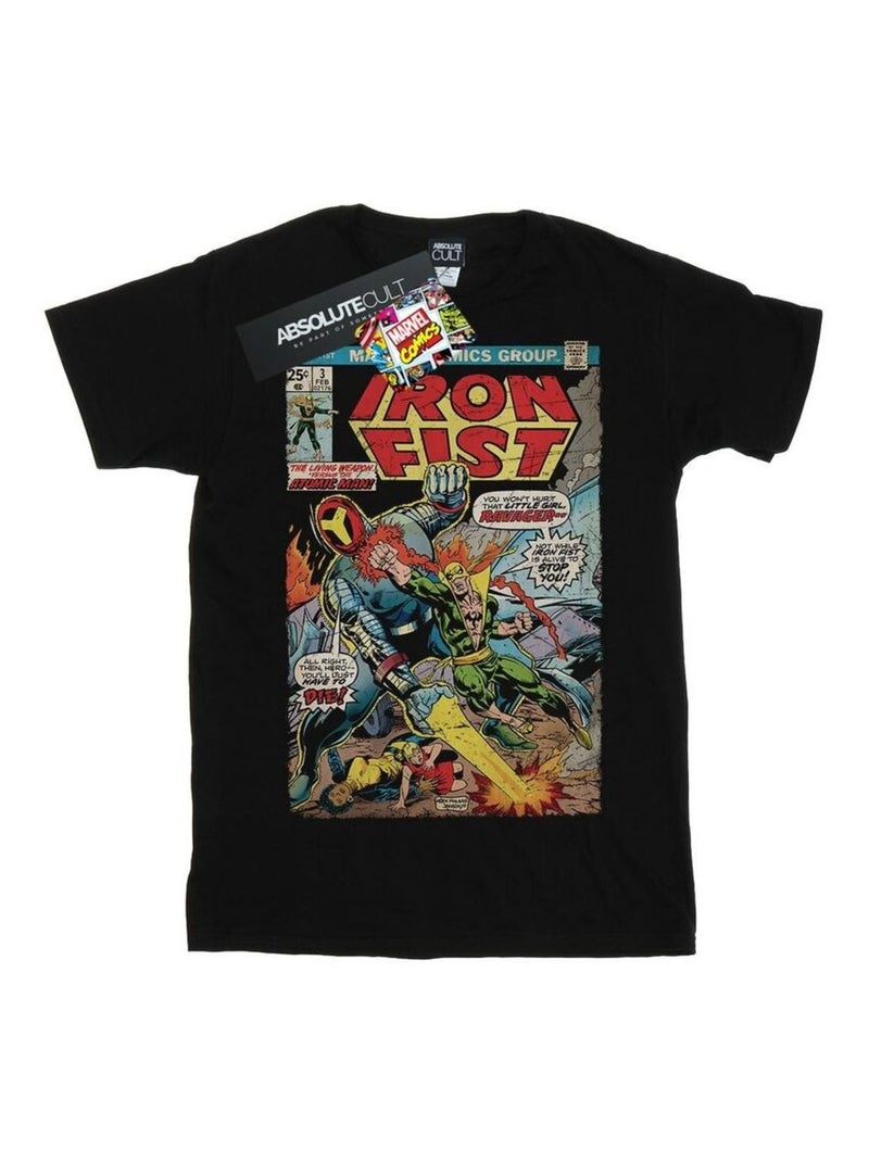 Marvel - T-shirt IRON FIST Noir - Kiabi
