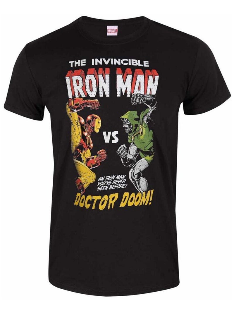 Marvel - T-shirt IRON MAN VS DOOM Noir - Kiabi