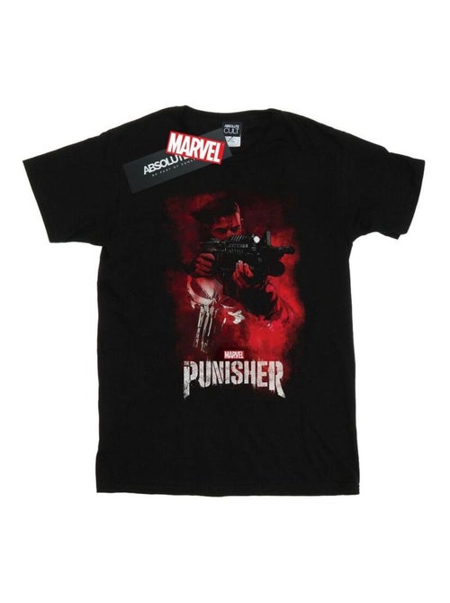 Marvel - T-shirt Le Punisseur TV SERIES RED SMOKE - Kiabi