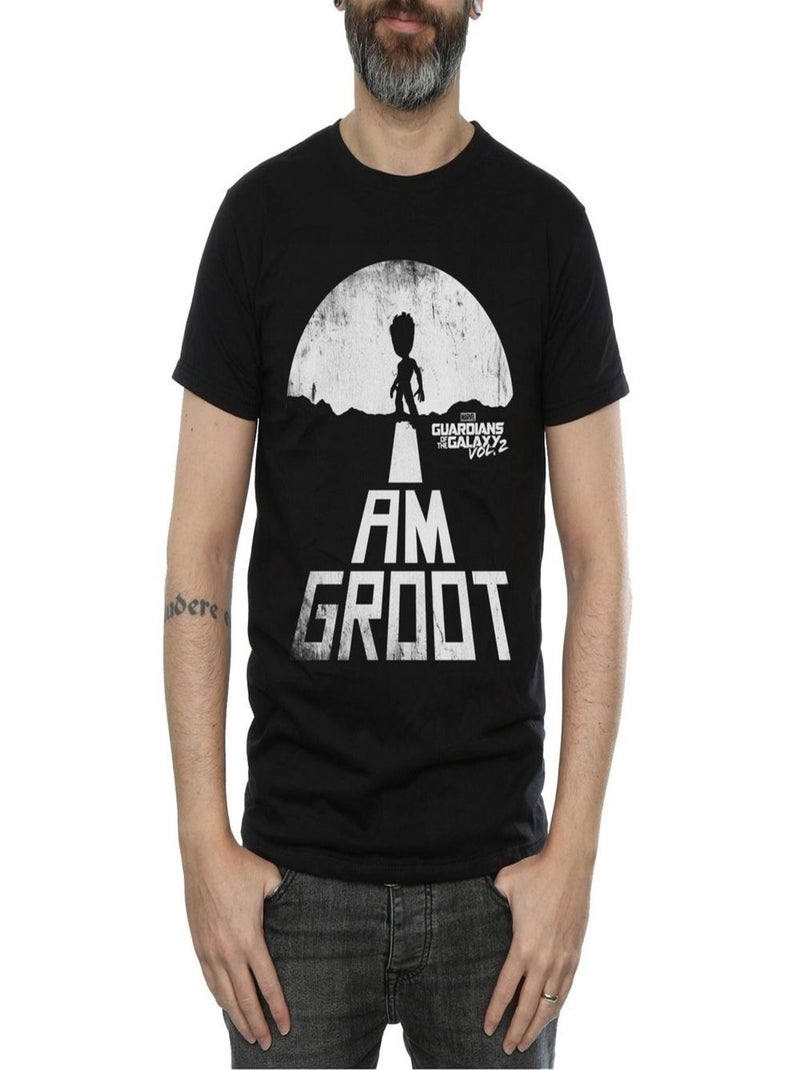 Marvel - T-shirt Les Gardiens de la Galaxie AM GROOT Noir - Kiabi