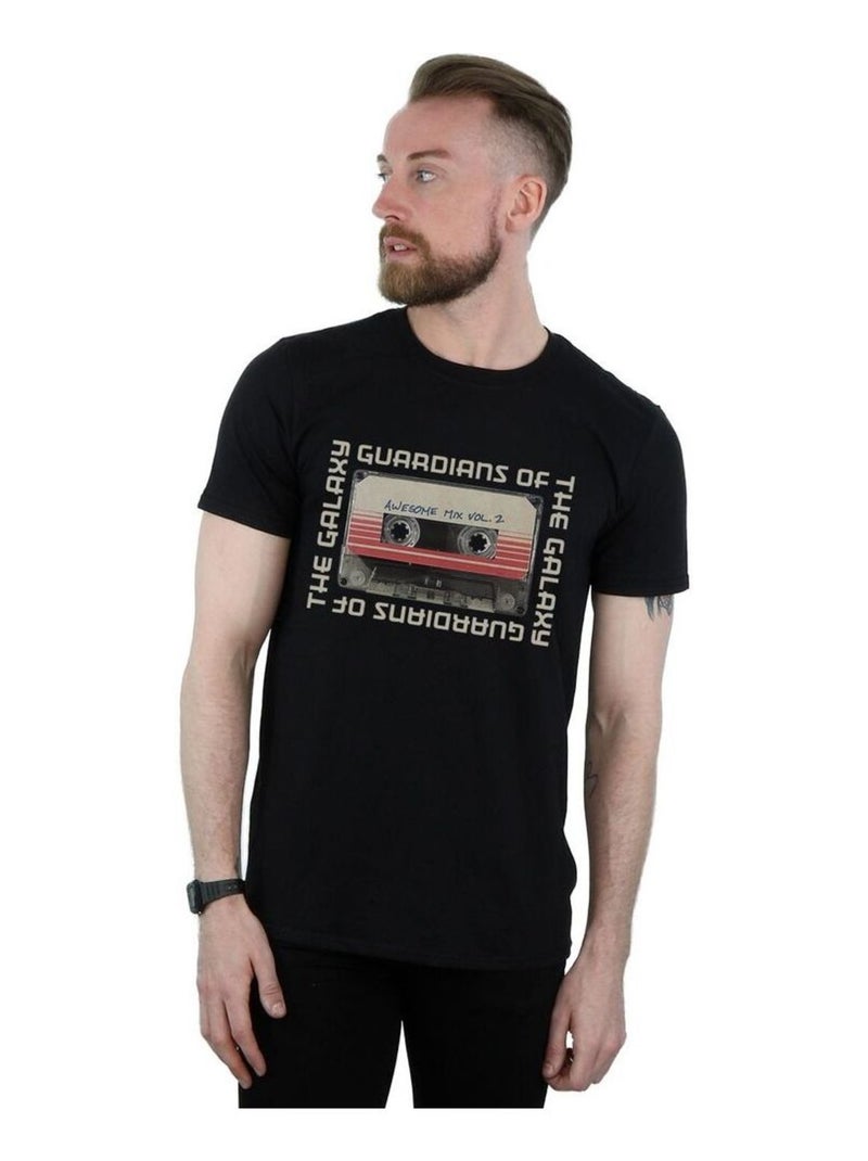 Marvel - T-shirt Les Gardiens de la Galaxie AWESOME MIX VOL. Noir - Kiabi