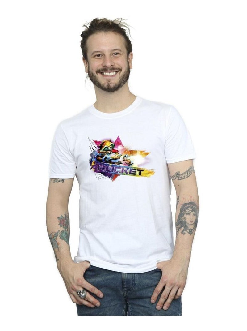 Marvel - T-shirt Les Gardiens de la Galaxie Blanc - Kiabi