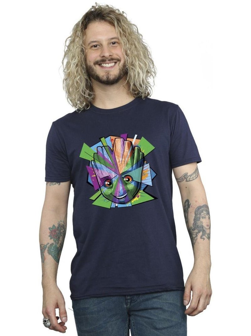 Marvel - T-shirt Les Gardiens de la Galaxie Bleu marine - Kiabi