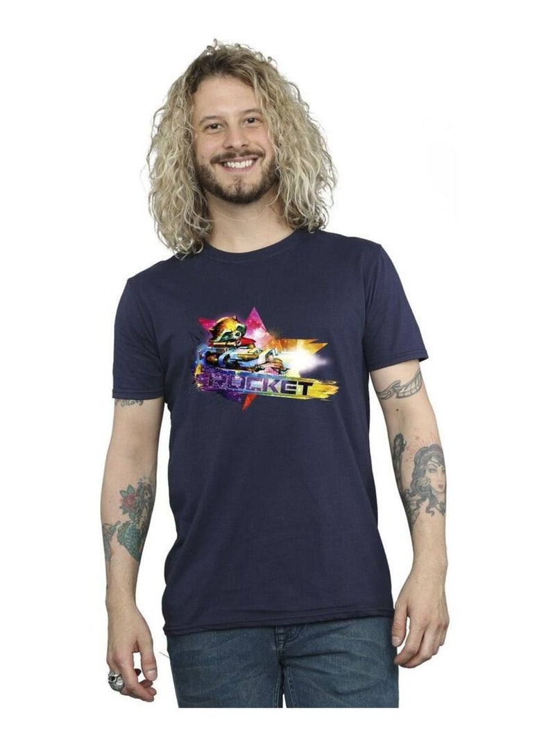 Marvel - T-shirt Les Gardiens de la Galaxie Bleu marine - Kiabi