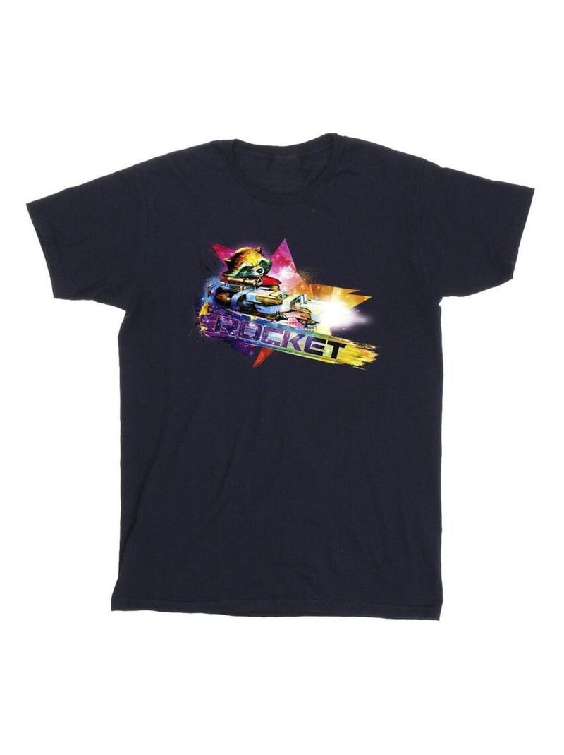 Marvel - T-shirt Les Gardiens de la Galaxie Bleu marine - Kiabi