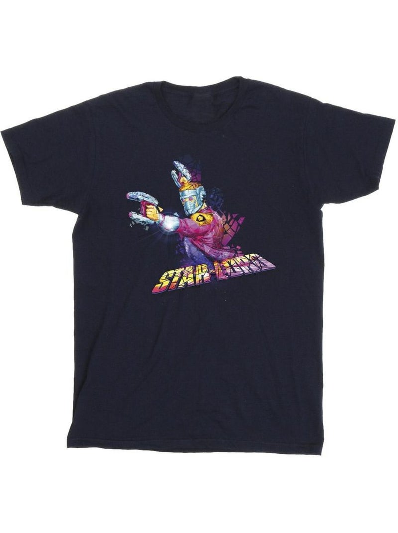 Marvel - T-shirt Les Gardiens de la Galaxie Bleu marine - Kiabi