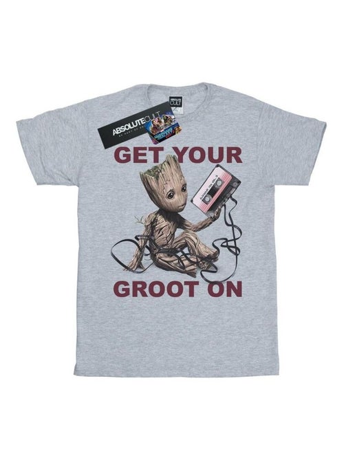 Marvel - T-shirt Les Gardiens de la Galaxie GET YOUR GROOT ON - Kiabi