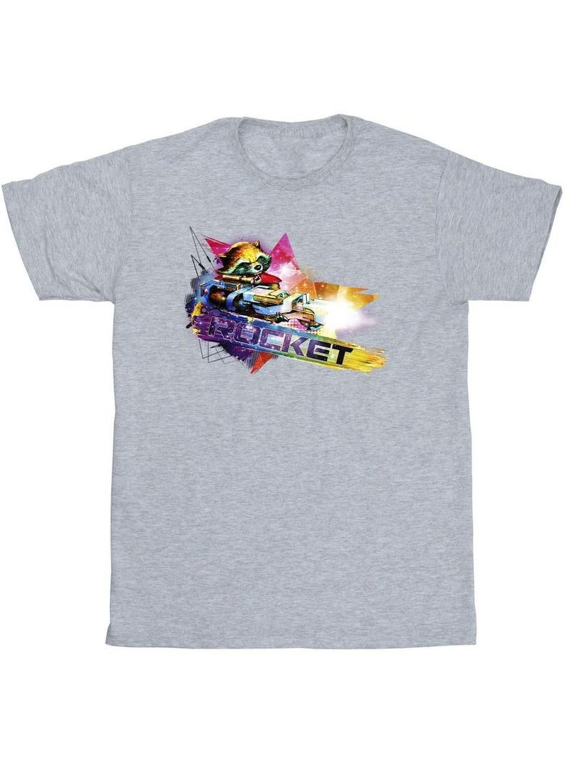 Marvel - T-shirt Les Gardiens de la Galaxie Gris chiné - Kiabi