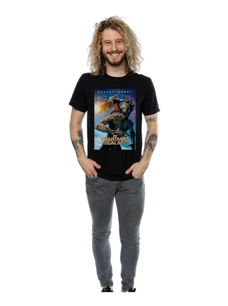 Marvel - T-shirt Les Gardiens de la Galaxie Noir - Kiabi