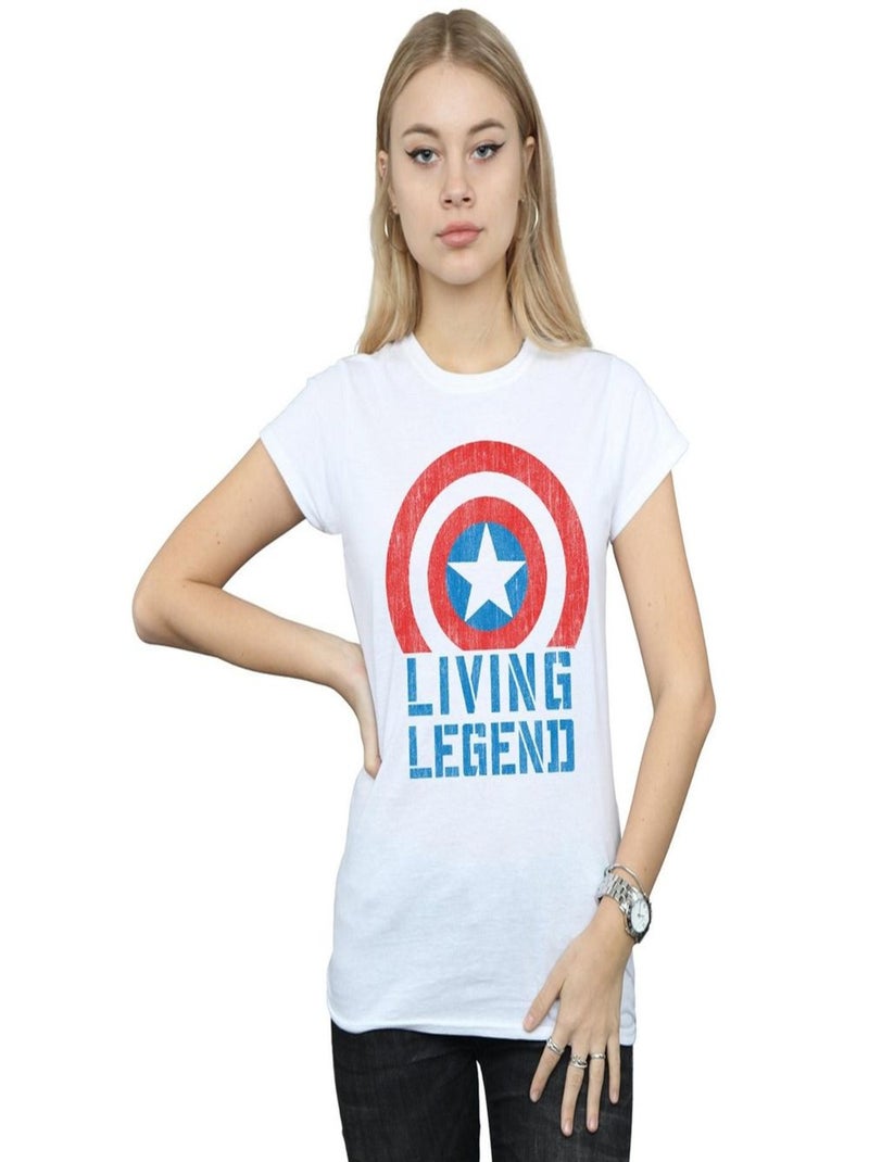 Marvel - T-shirt LIVING LEGEND Blanc - Kiabi
