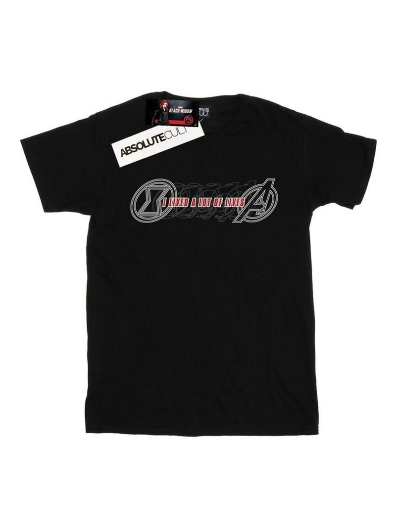 Marvel - T-shirt LOTS OF LIVES Noir - Kiabi