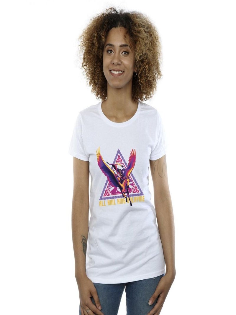 Marvel - T-shirt LOVE AND THUNDER ALL HAIL Blanc - Kiabi