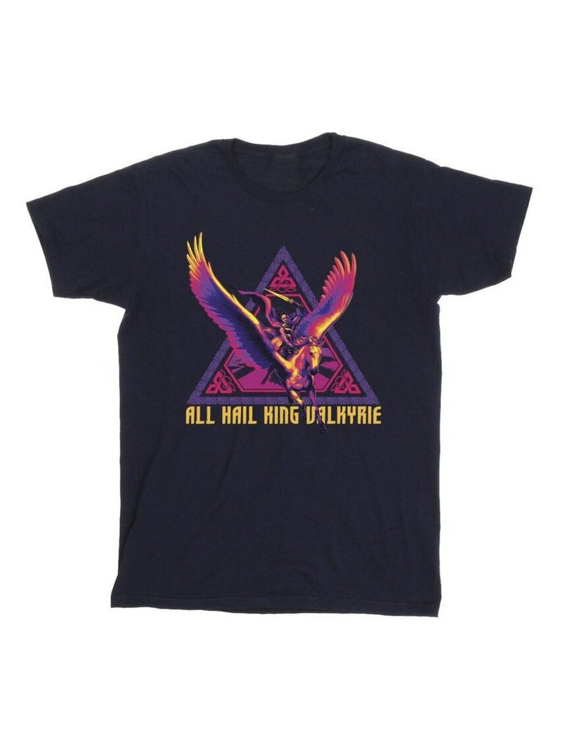 Marvel - T-shirt LOVE AND THUNDER ALL HAIL Bleu marine - Kiabi