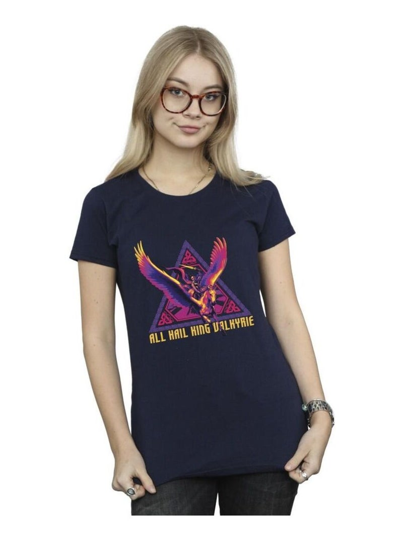Marvel - T-shirt LOVE AND THUNDER ALL HAIL Bleu marine - Kiabi