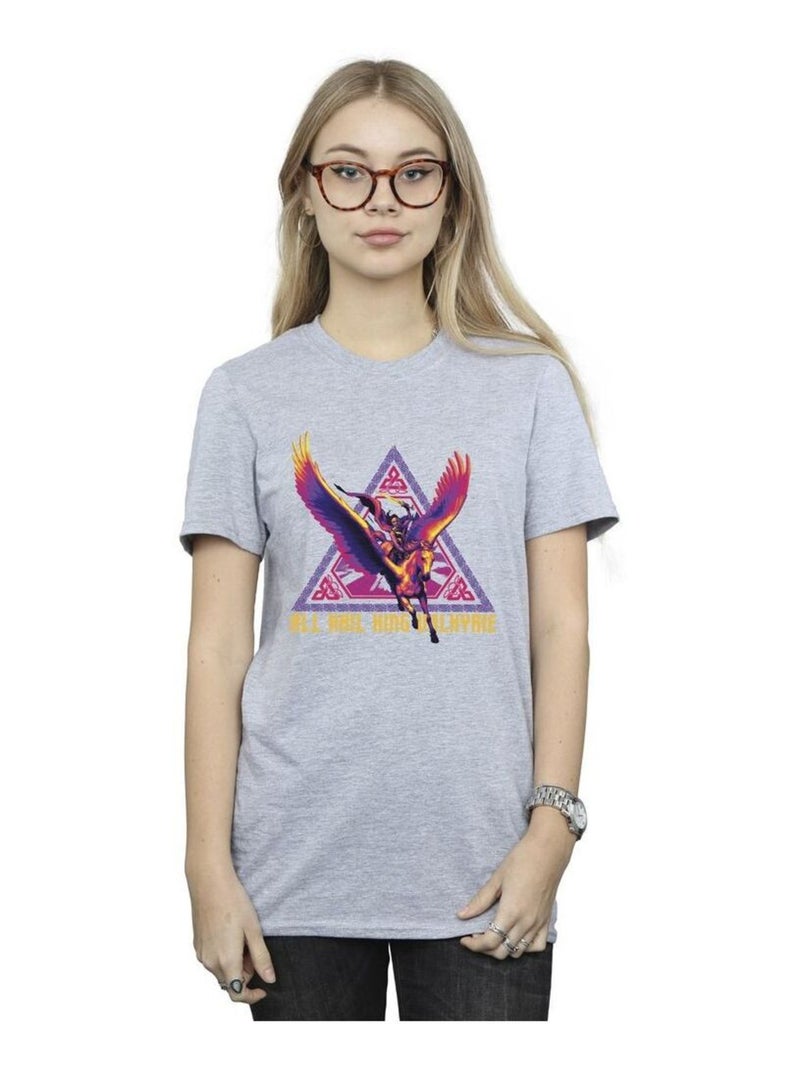 Marvel - T-shirt LOVE AND THUNDER ALL HAIL Gris chiné - Kiabi