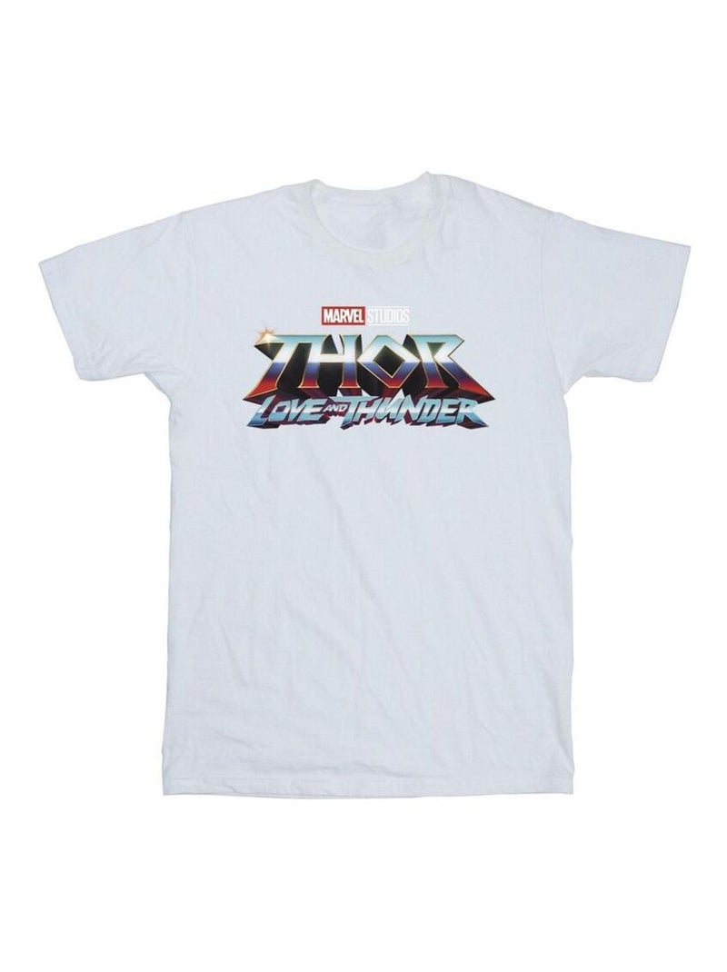 Marvel - T-shirt LOVE AND THUNDER Blanc - Kiabi
