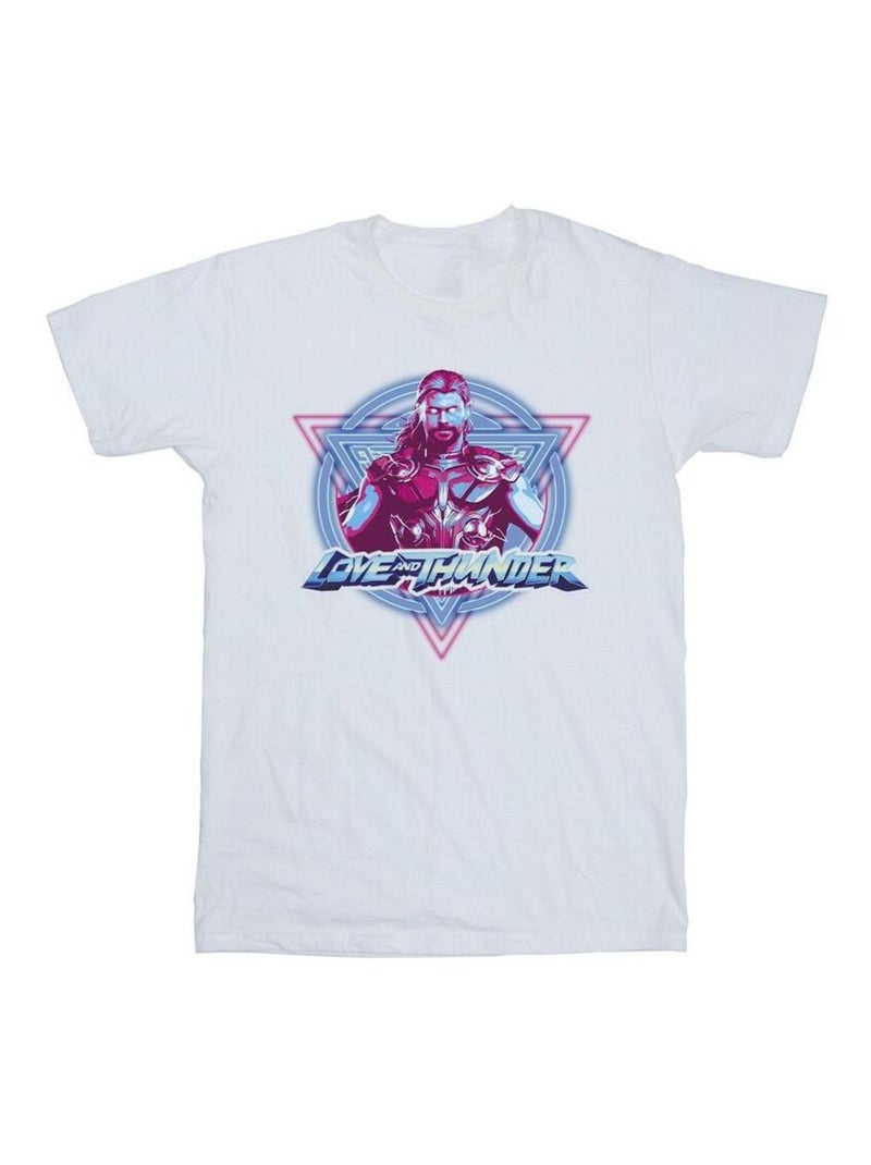 Marvel - T-shirt LOVE AND THUNDER Blanc - Kiabi