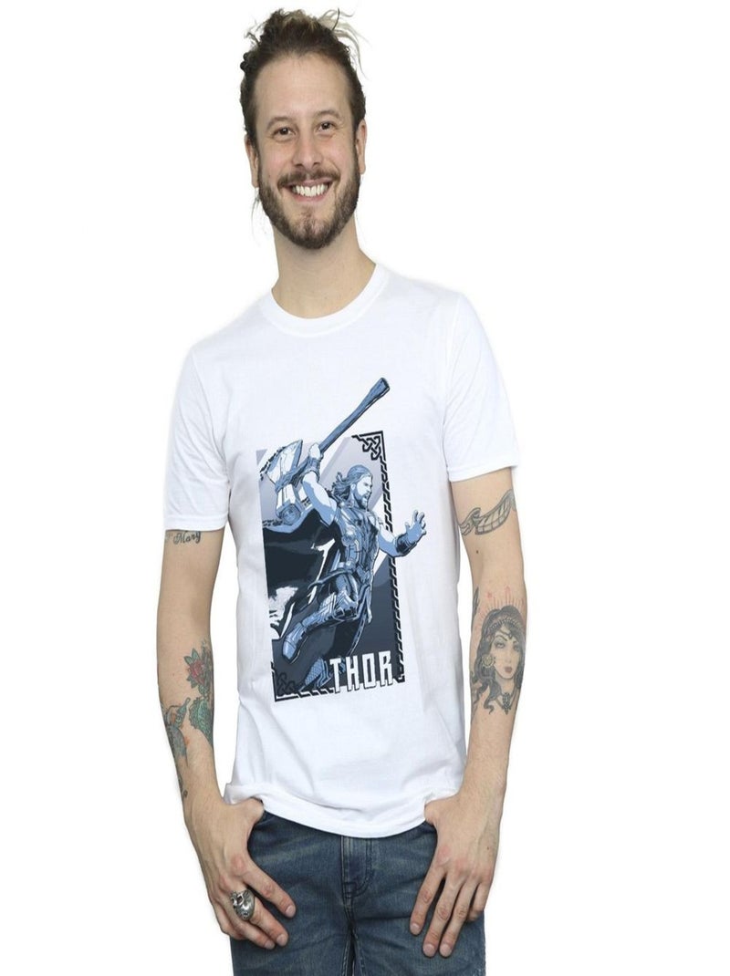 Marvel - T-shirt LOVE AND THUNDER Blanc - Kiabi