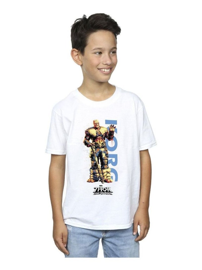 Marvel - T-shirt LOVE AND THUNDER Blanc - Kiabi