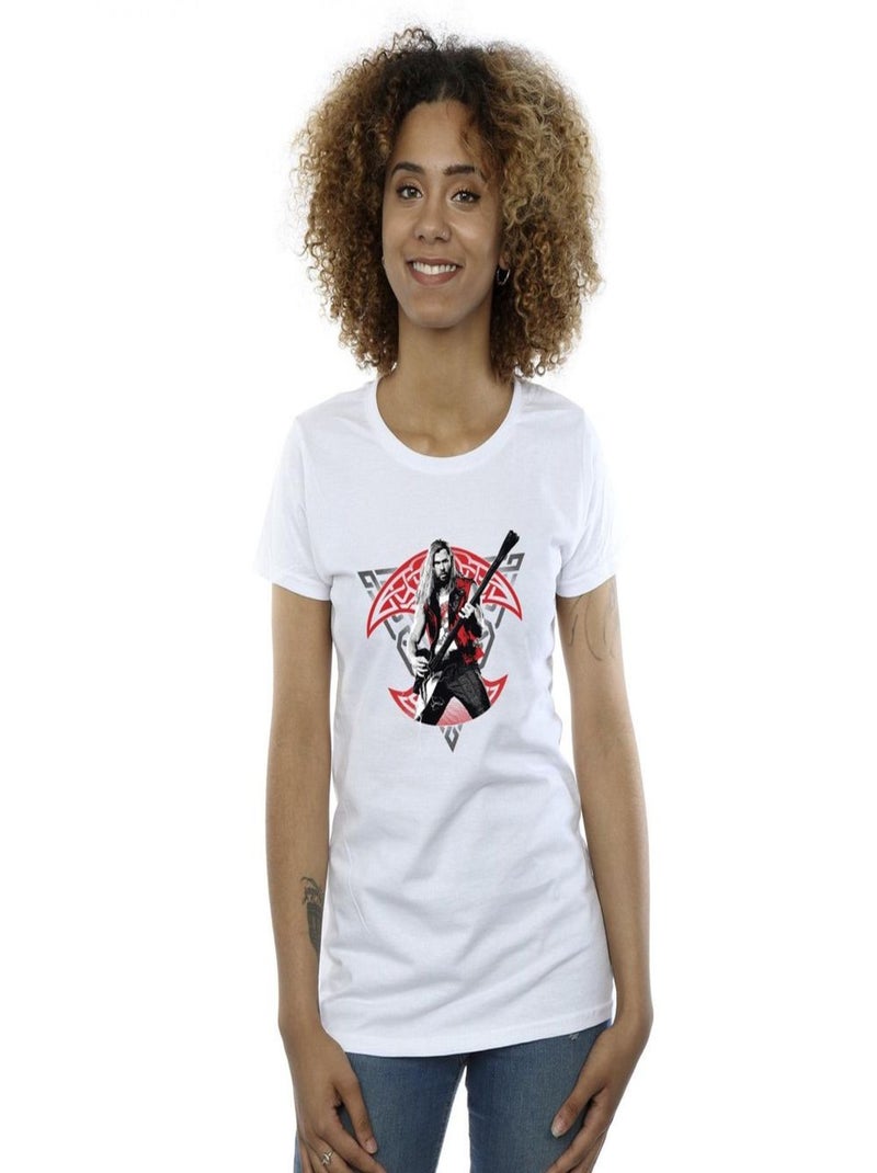 Marvel - T-shirt LOVE AND THUNDER Blanc - Kiabi
