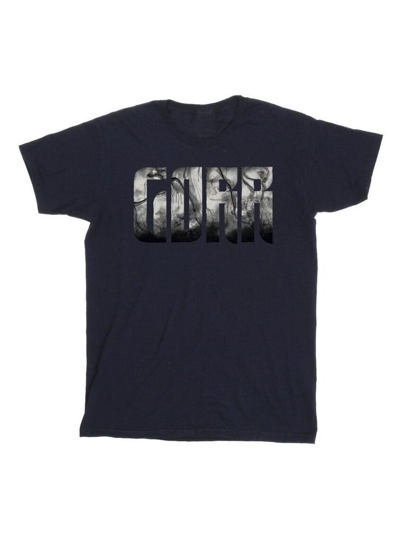 Marvel - T-shirt LOVE AND THUNDER Bleu marine - Kiabi