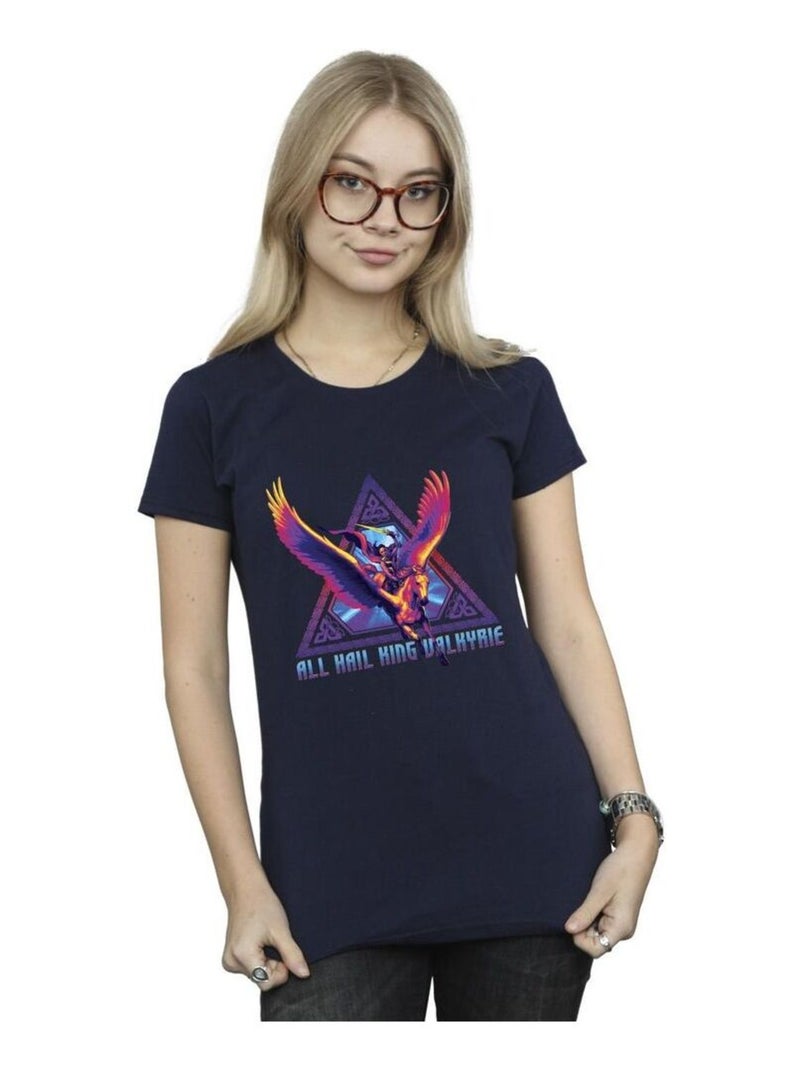 Marvel - T-shirt LOVE AND THUNDER Bleu marine - Kiabi