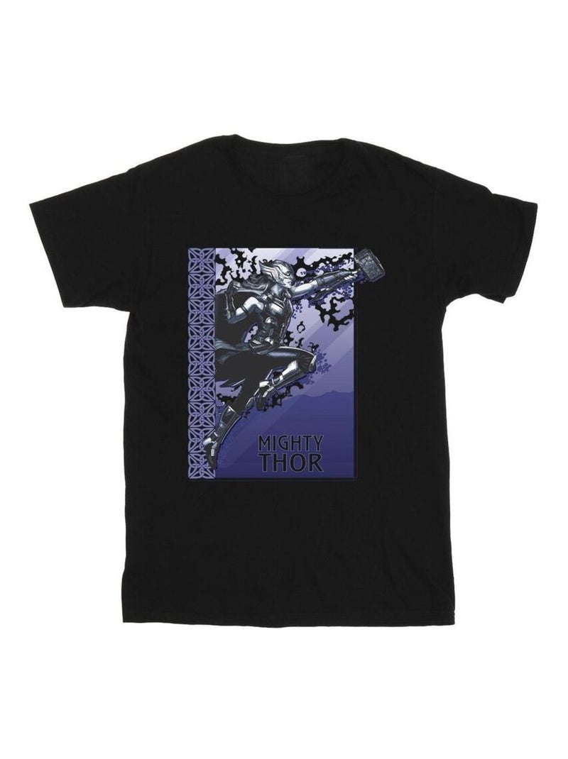 Marvel - T-shirt LOVE AND THUNDER MIGHTY Noir - Kiabi