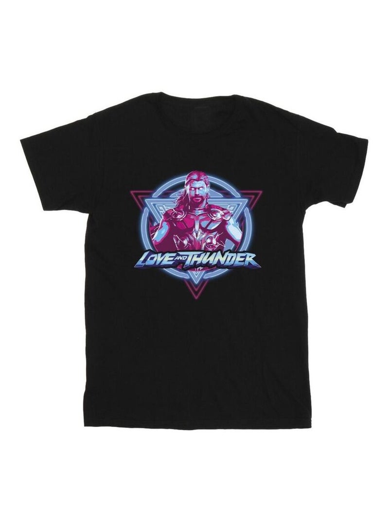 Marvel - T-shirt LOVE AND THUNDER Noir - Kiabi