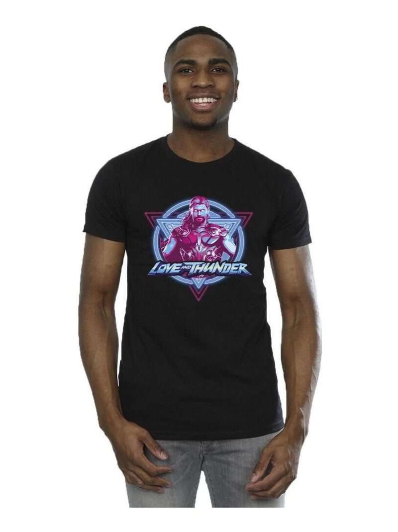 Marvel - T-shirt LOVE AND THUNDER Noir - Kiabi