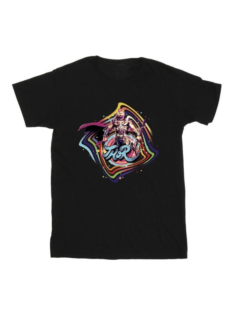 Marvel - T-shirt LOVE AND THUNDER Noir - Kiabi