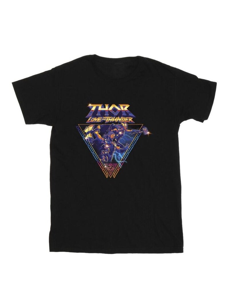 Marvel - T-shirt LOVE AND THUNDER Noir - Kiabi