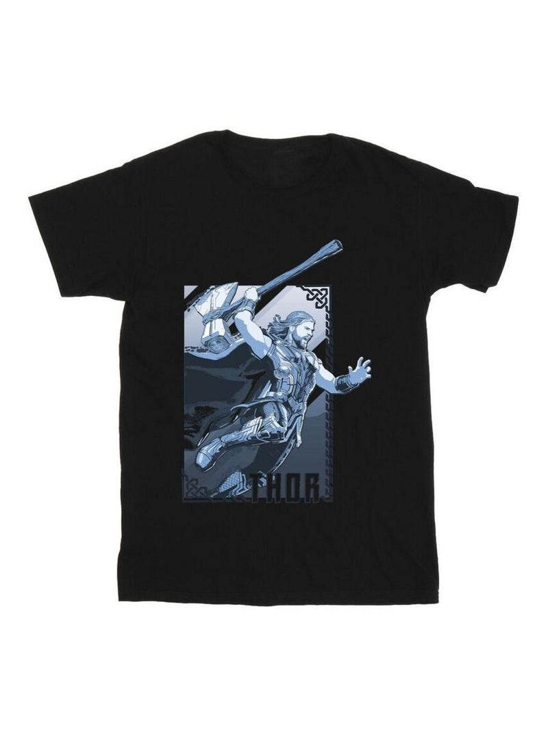 Marvel - T-shirt LOVE AND THUNDER Noir - Kiabi