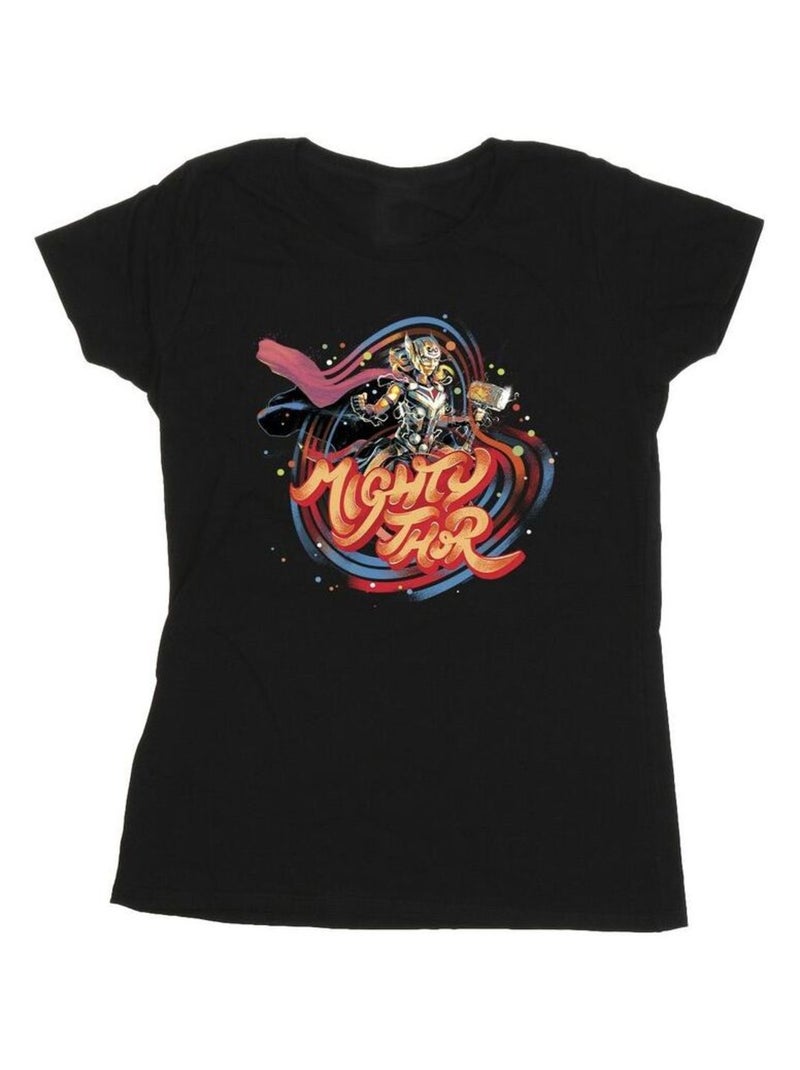 Marvel - T-shirt LOVE AND THUNDER Noir - Kiabi