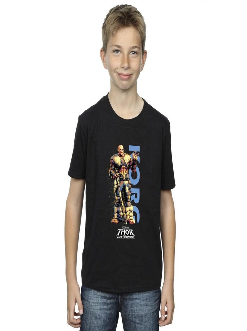 Marvel - T-shirt LOVE AND THUNDER Noir - Kiabi