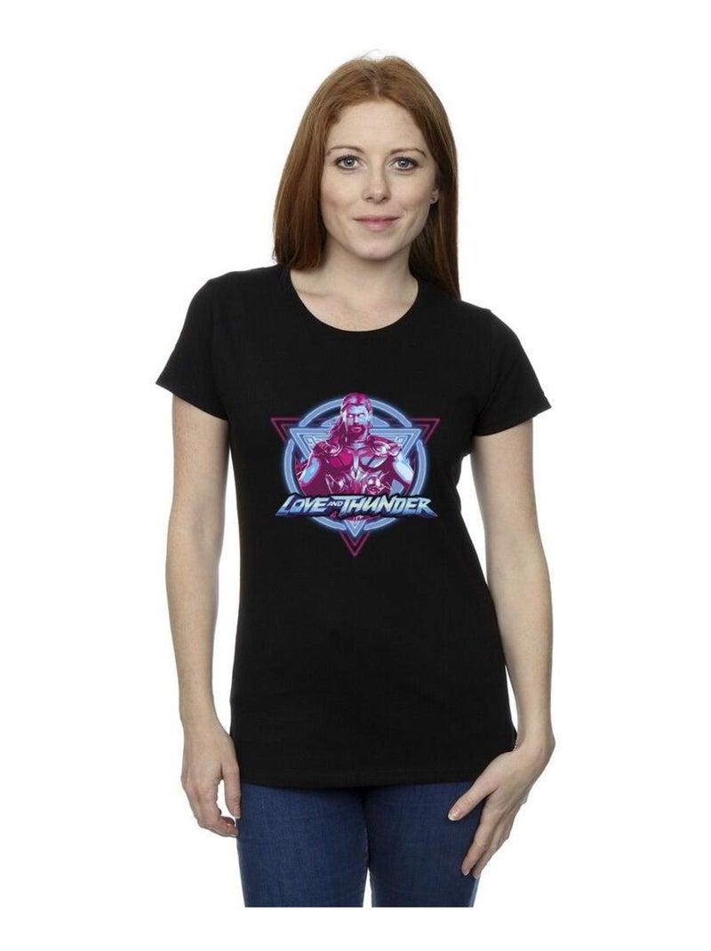 Marvel - T-shirt LOVE AND THUNDER Noir - Kiabi