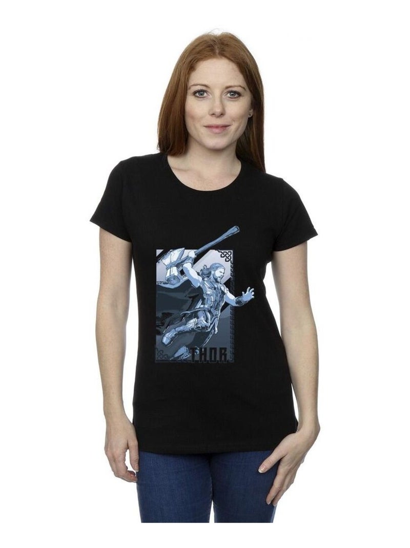 Marvel - T-shirt LOVE AND THUNDER Noir - Kiabi
