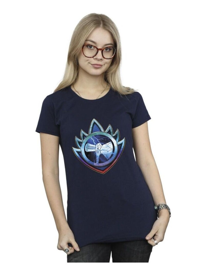 Marvel - T-shirt LOVE AND THUNDER STORMBREAKER Bleu marine - Kiabi