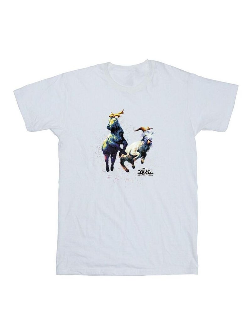 Marvel - T-shirt LOVE AND THUNDER TOOTHGNASHER Blanc - Kiabi