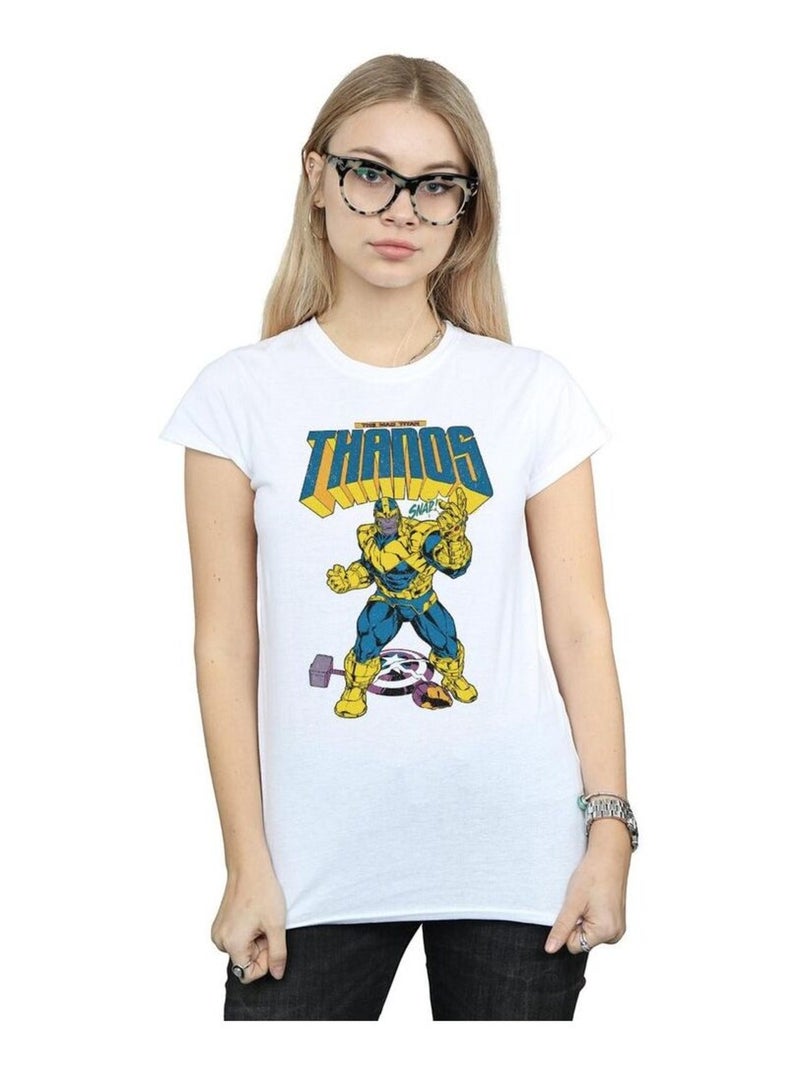 Marvel - T-shirt MAD TITAN SNAP Blanc - Kiabi
