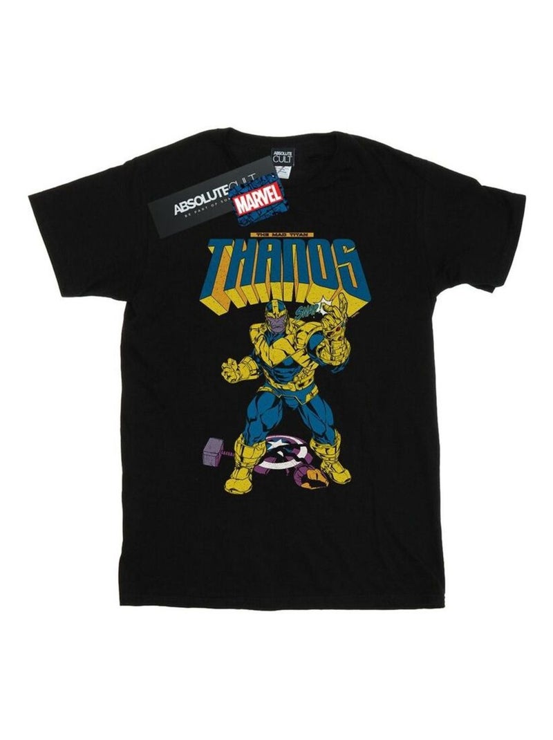 Marvel - T-shirt MAD TITAN SNAP Noir - Kiabi