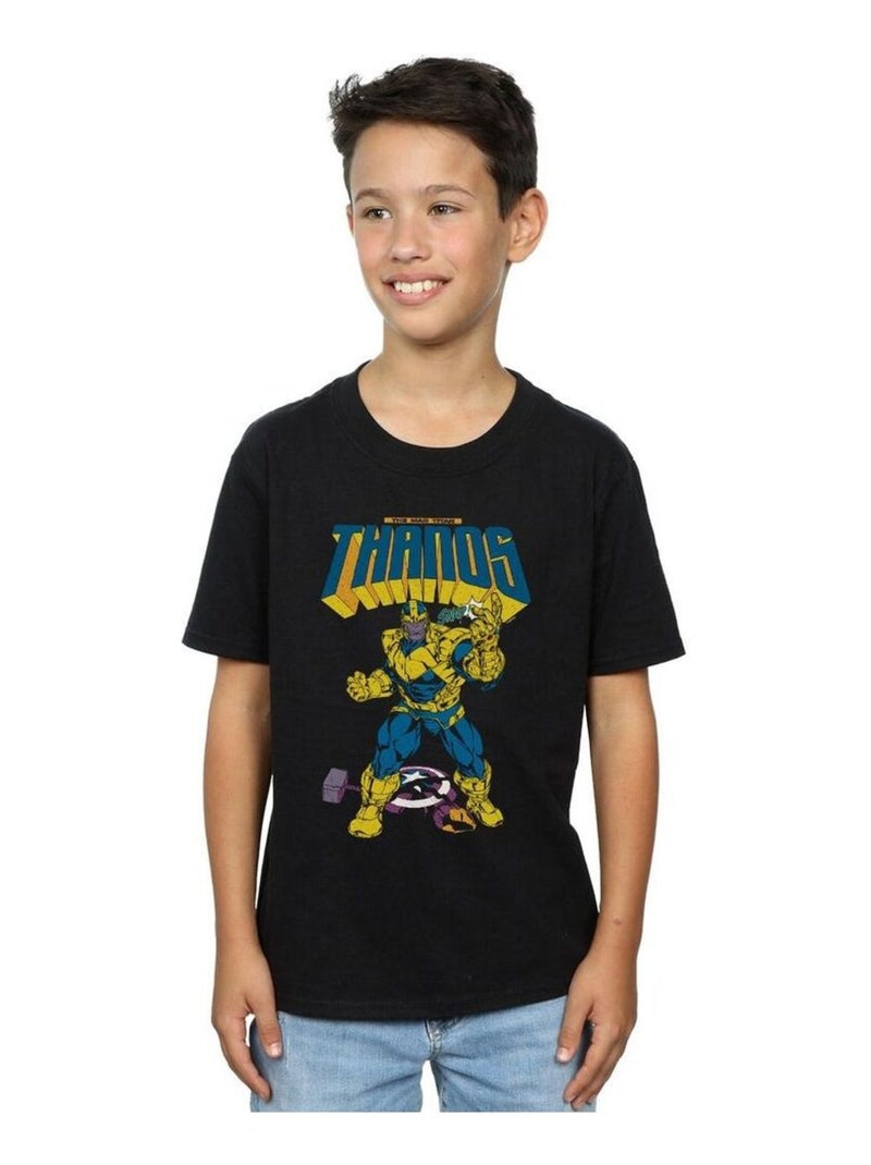 Marvel - T-shirt MAD TITAN SNAP Noir - Kiabi