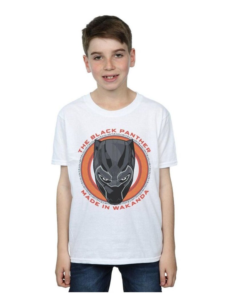 Marvel - T-shirt MADE IN WAKANDA Blanc - Kiabi