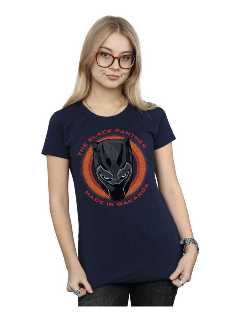 Marvel - T-shirt MADE IN WAKANDA Bleu marine - Kiabi